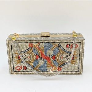 Queen of Hearts Rhinestone Clutch